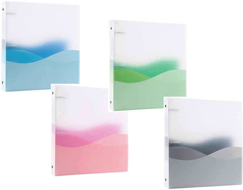 Filexec Products 1-Inch Wave, Ring Binder - Pack of 4 (50387-6447) - Image 1